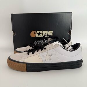 CARHARTT WIP X CONVERSE ONE STAR PRO CONS LOW WHITE BLACK US 11.5